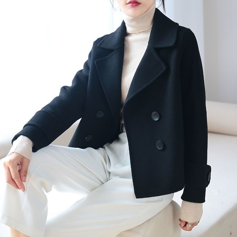 Women's Polyester Woolen Short Coat Suit Coat