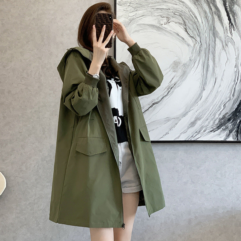 Loose Mid-length Hong Kong Style Coat